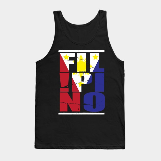 Pinoy Shirt Filipino flag T-Shirt Tank Top by Dailygrind